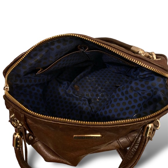 BROWN LEATHER REBECCA MINIKOFF PURSE - Picture 9 of 9